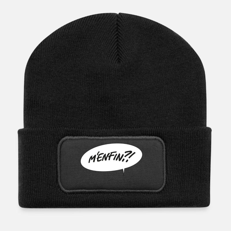 M'enfin - Beanie recyclé à patch - noir