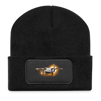 Transport aircraft Antonov-12 - Recycled Patch Beanie - black - Front