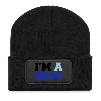 im_a_boss02 - Recycled Patch Beanie - black - Front
