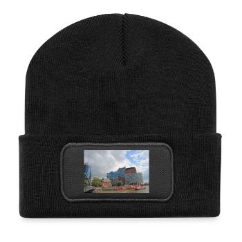 Hamburg Konzerthaus - Recycled Patch Beanie - black - Front