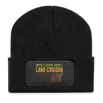 Landcruiser Drive A Legend - Recycled Patch Beanie - black - Front