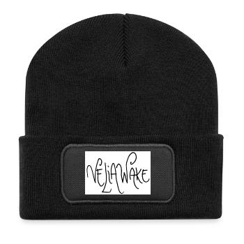 VELIAWAKE - Recycelte Patch Beanie - Schwarz - Vorne