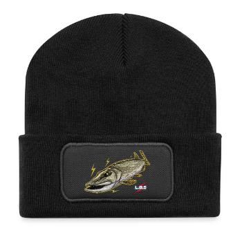 Brochet Sauvage - Beanie recyclé à patch - noir - Devant