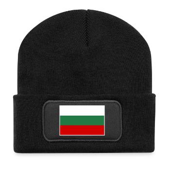 Drapeau de la Bulgarie - Beanie recyclé à patch - noir - Devant