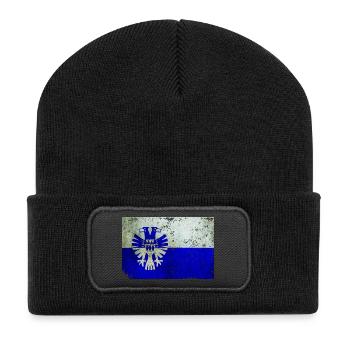 t-shirt flag of Arnhem grunge effect Nederland - Recycled Patch Beanie - black - Front