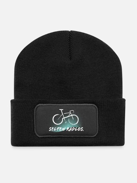 Selten Radlos - Fahrrad - Recycelte Patch Beanie - Schwarz
