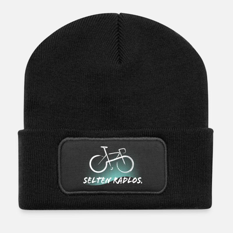 Selten Radlos - Fahrrad - Recycelte Patch Beanie - Schwarz