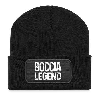 Bocciaspieler Boccia Legend Kugeln Boccia - Recycelte Patch Beanie - Schwarz - Vorne