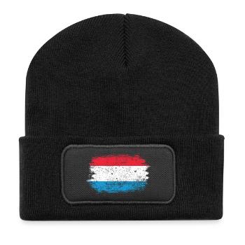 Coup de pinceau Drapeau néerlandais - Beanie recyclé à patch - noir - Devant