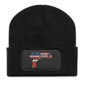 Clay pigeon shooting - Recycled Patch Beanie - black - Front