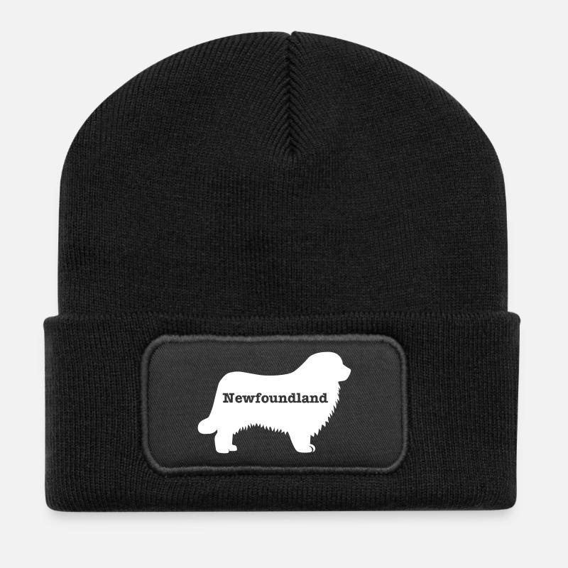 Terre-Neuve - Beanie recyclé à patch - noir