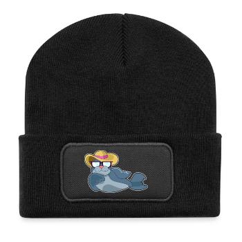 Lunettes de soleil Seal - Beanie recyclé à patch - noir - Devant