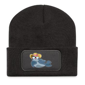 Lunettes de soleil Seal - Beanie recyclé à patch - charbon - Devant