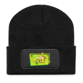 amateurs de cheesecake - Beanie recyclé à patch - noir - Devant