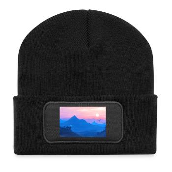A Stellar Wolf Dream: Colors of Dawn - Poster - Recycled Patch Beanie - black - Front