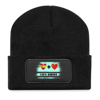 L’Espagne et la Chine font preuve de génie à 100% - Beanie recyclé à patch - noir - Devant