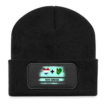 Pakistan et Pays-Bas 100% Genius flag - Beanie recyclé à patch - noir - Devant