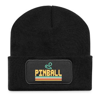 Pinball - Pinball machine Pinball play pixel - Recycled Patch Beanie - black - Front