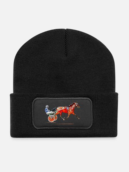 Trot - Beanie recyclé à patch - noir
