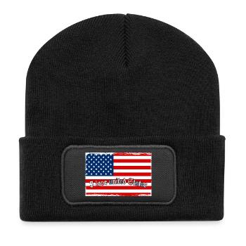 J’adore les États-Unis - Beanie recyclé à patch - noir - Devant