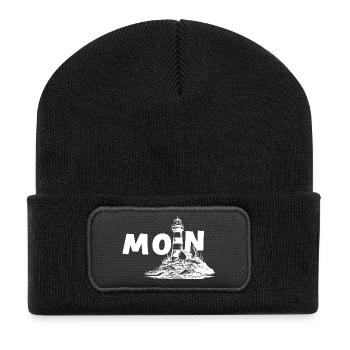 Moin - Recycelte Patch Beanie - Schwarz - Vorne