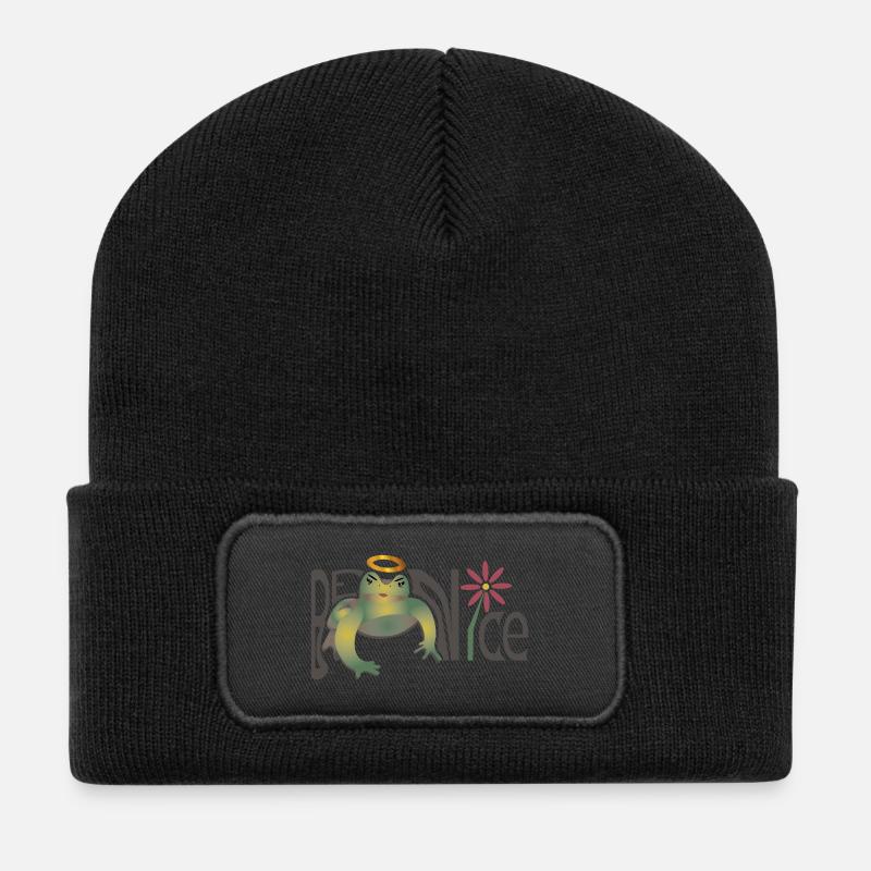 Soyez gentil - Beanie recyclé à patch - noir