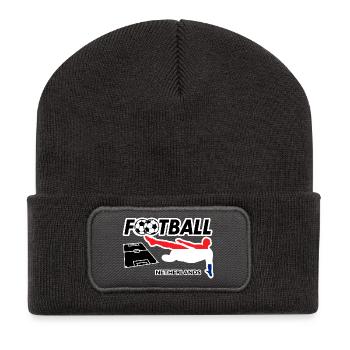 Football Fever Pays-Bas - Beanie recyclé à patch - charbon - Devant