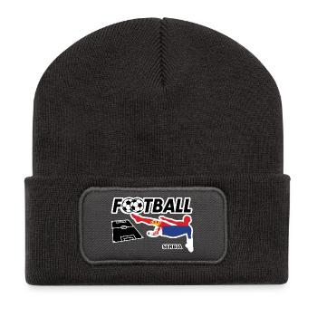 Football Fever Serbia - Recycled Patch Beanie - dark grey - Front