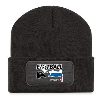 Football Fever Slovenia - Recycled Patch Beanie - dark grey - Front