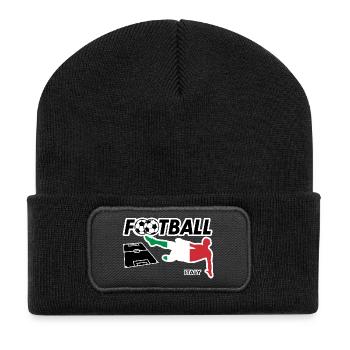 Football fever Italy - Recycled Patch Beanie - black - Front