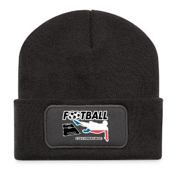 La fièvre du football République tchèque - Beanie recyclé à patch - charbon - Devant