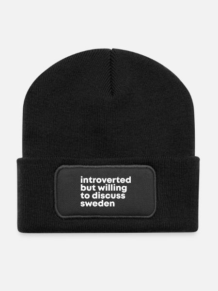 Sweden Sweden Sweden - Recycled Patch Beanie - black