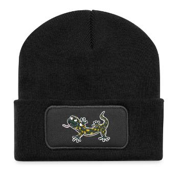 Lizard Climber - Recycled Patch Beanie - black - Front
