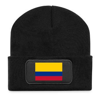 Kolumbien - Recycelte Patch Beanie - Schwarz - Vorne