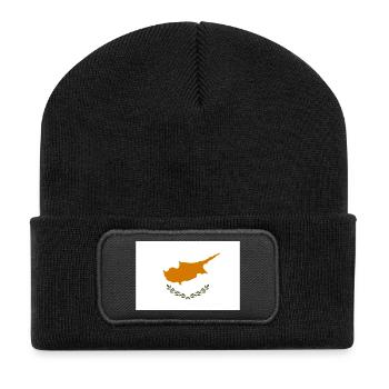 Chypre - Beanie recyclé à patch - noir - Devant