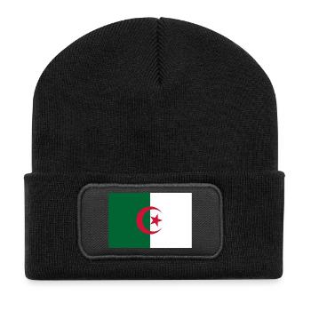 Algerien - Recycelte Patch Beanie - Schwarz - Vorne
