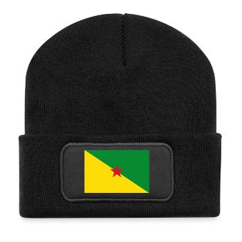 Guyane française - Beanie recyclé à patch - noir - Devant