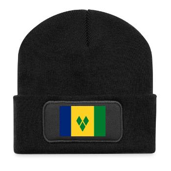 Saint Vincent and the Grenadines - Recycled Patch Beanie - black - Front