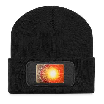 Dissolution de la Porte des étoiles de l’ancienne matrice Sonja Ariel - Beanie recyclé à patch - noir - Devant