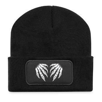 Griffes 2 - Beanie recyclé à patch - noir - Devant