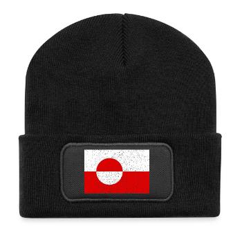 Groenland - Beanie recyclé à patch - noir - Devant