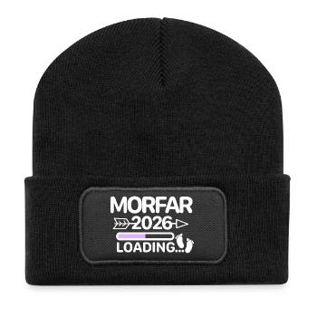 Morfar 2026 Suédois - Beanie recyclé à patch - noir - Devant