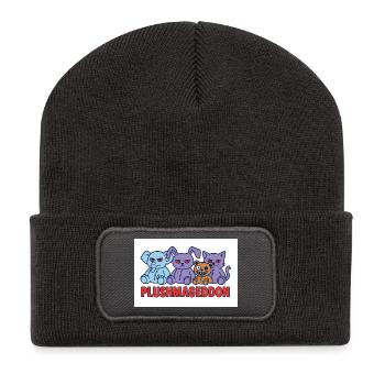 Plushmageddon - Recycelte Patch Beanie - Dunkelgrau - Vorne