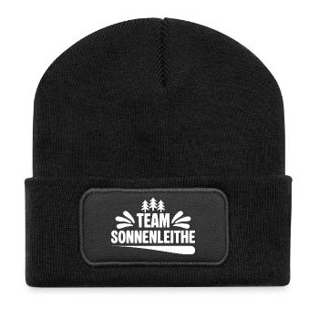 Team Schwarzenberg Sonnenleithe - Recycelte Patch Beanie - Schwarz - Vorne