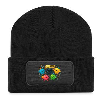 Escouade de ballons - Beanie recyclé à patch - noir - Devant