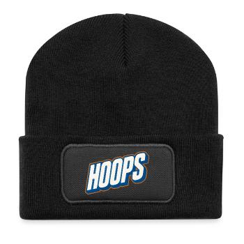 Hoops Basketball Sport Geschenkidee BBall - Recycelte Patch Beanie - Schwarz - Vorne