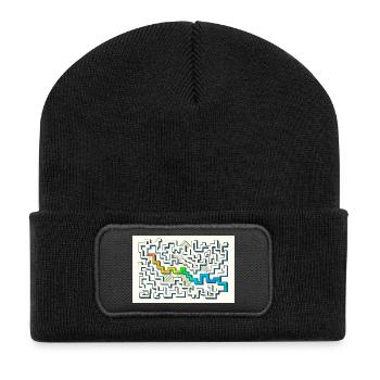 Follow the Path - Recycled Patch Beanie - black - Front