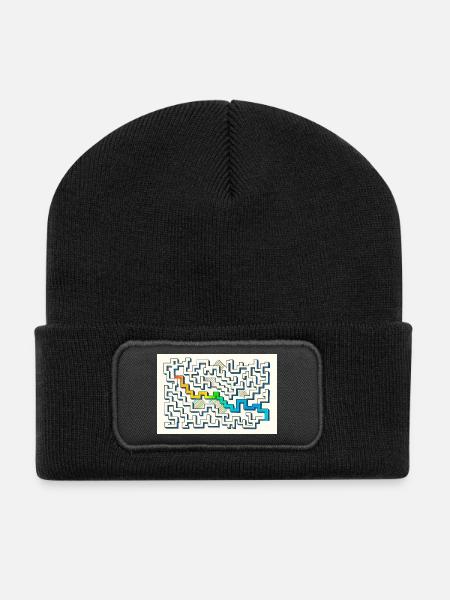 Follow the Path - Recycled Patch Beanie - black
