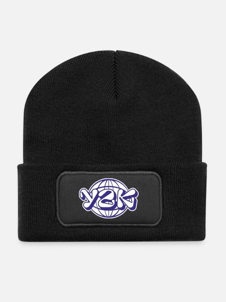 Y2K - Recycled Patch Beanie - black