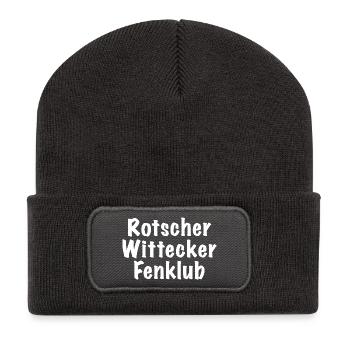 Rotscher Wittecker Fenklub - Recycelte Patch Beanie - Dunkelgrau - Vorne